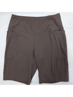 Mondetta Womens Performance + Luxury Tan Biker Shorts size S